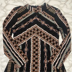 Free People Stella Mini Dress in Black Combo